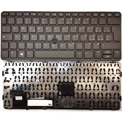 Tastiera Italiana compatibile con Hp Elitebook 820 G1 820 G2 con Trackpad e cornice Frame