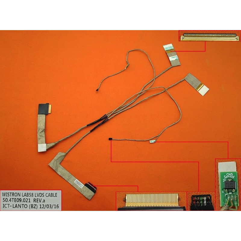 Cavo LCD display compatibile con Lenovo B580 B585 B590 V580 V585 V590 V595 50.4TE09.001 Cavo LCD display compatibile con Lenovo B580 B585 B590 V580 V585 V590 V595 50.4TE09.001