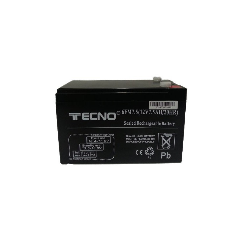 Batteria ermetica al Piombo 12V 7,5A per UPS Batteria ermetica al Piombo 12V 7,5A per UPS