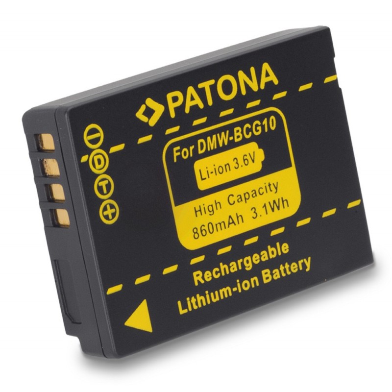 Batteria compatibile con Panasonic DMW-BCG10E Lumix DMC-TZ6 TZ7 TZ8 TZ10 ZS1 ZS3 ZX3 Batteria compatibile con Panasonic DMW-BCG10E Lumix DMC-TZ6 TZ7 TZ8 TZ10 ZS1 ZS3 ZX3