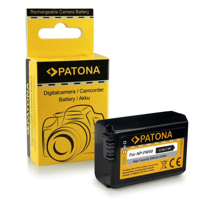 Batteria compatibile con Sony NP-FW50 Alpha 5000 6000 NEX-6 NEX-F3 NEX-7 Batteria compatibile con Sony NP-FW50 Alpha 5000 6000 NEX-6 NEX-F3 NEX-7