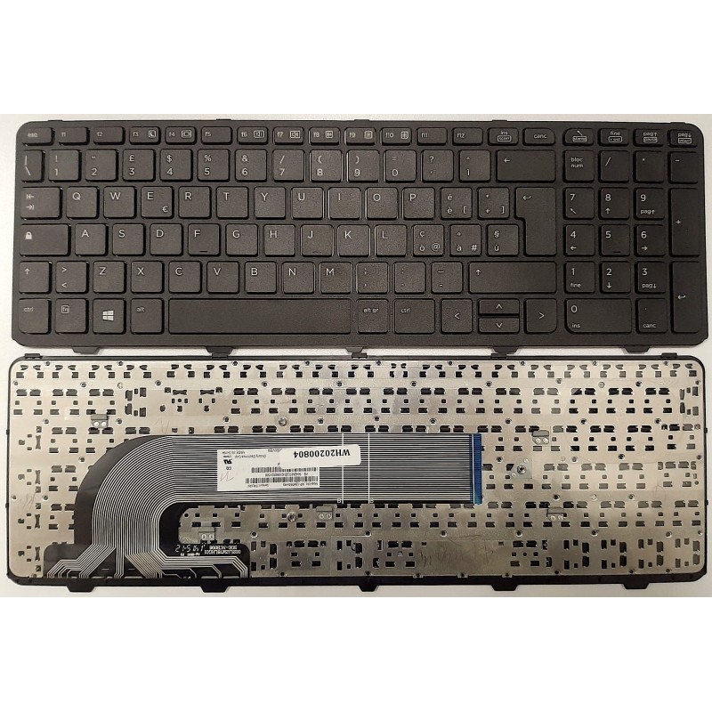 Tastiera italiana per HP Probook 650 G1 / 655 G1 con FRAME CORNICE Tastiera italiana per HP Probook 650 G1 / 655 G1 con FRAME CORNICE