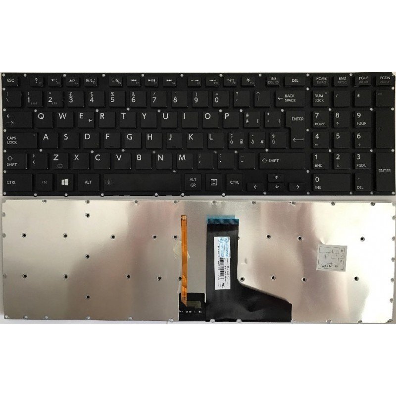 Tastiera Italiana Retroilluminata compatibile con Toshiba Satellite P50 P50-A-11L P50-A-14L Tastiera Italiana Retroilluminata compatibile con Toshiba Satellite P50 P50-A-11L P50-A-14L