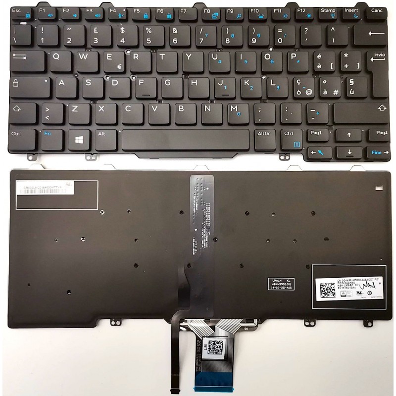 Tastiera italiana Retroilluminata per DELL Latitude 12 5000 E5250 E5270 E5450 12 7000 E7250 E7270 E7450 Tastiera italiana Retroilluminata per DELL Latitude 12 5000 E5250 E5270 E5450 12 7000 E7250 E7270 E7450
