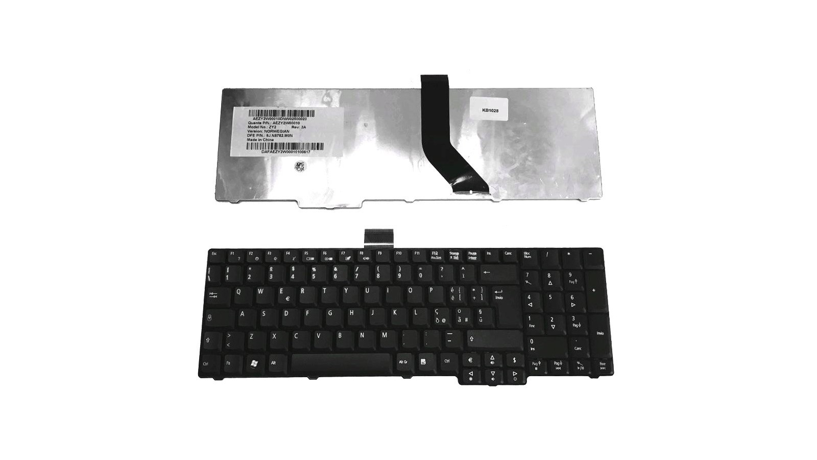 Tastiera italiana compatibile con Acer Aspire 7230 7530 7730 8920G 8930G