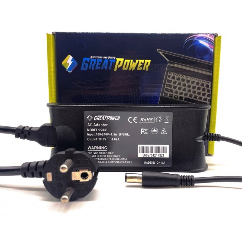 Alimentatore caricabatteria compatibile con Dell Latitude D530 Alimentatore caricabatteria compatibile con Dell Latitude D530