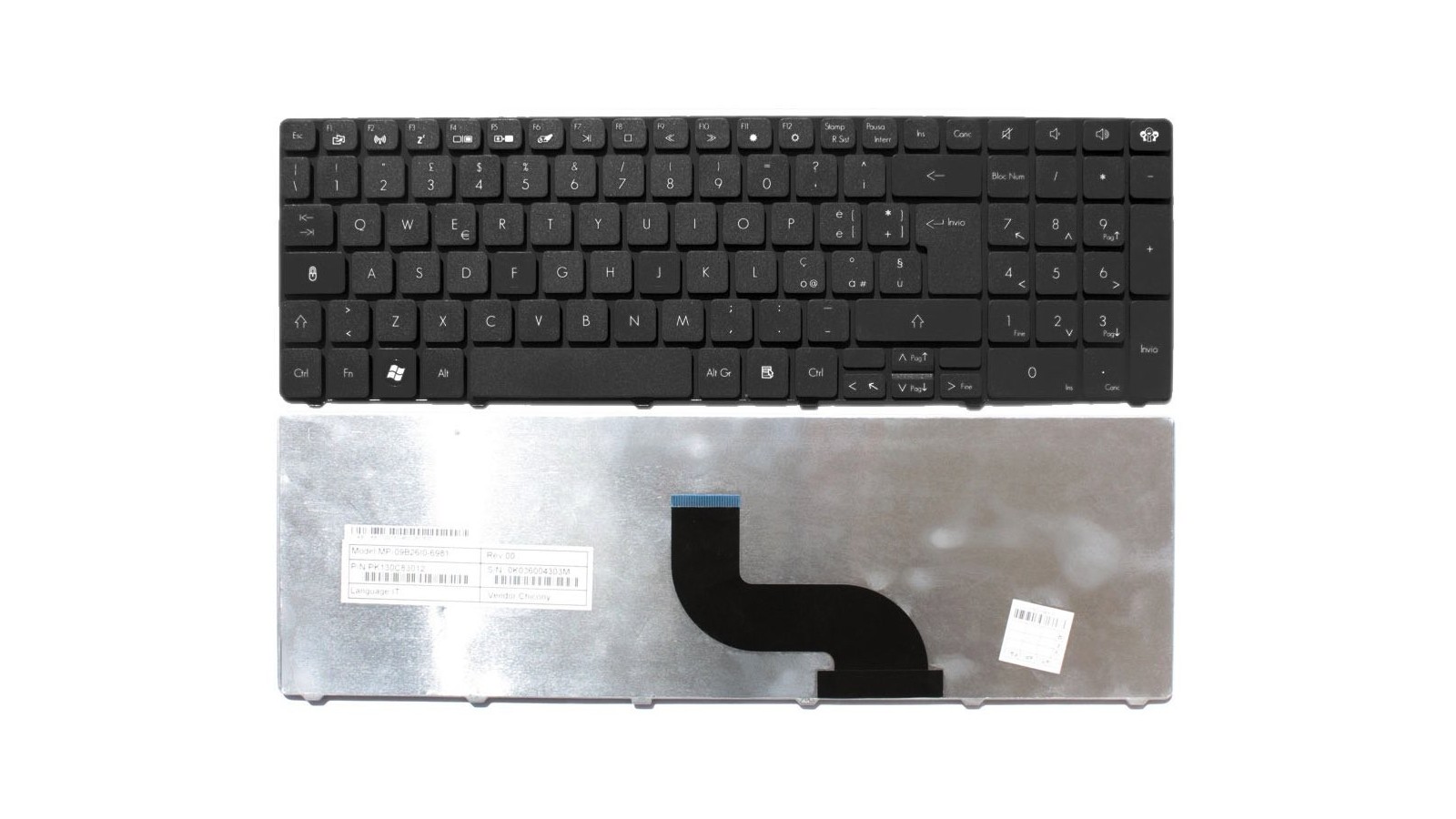 Tastiera italiana nera compatibile con Packard Bell EasyNote LM81 LM83 LM82 LM85