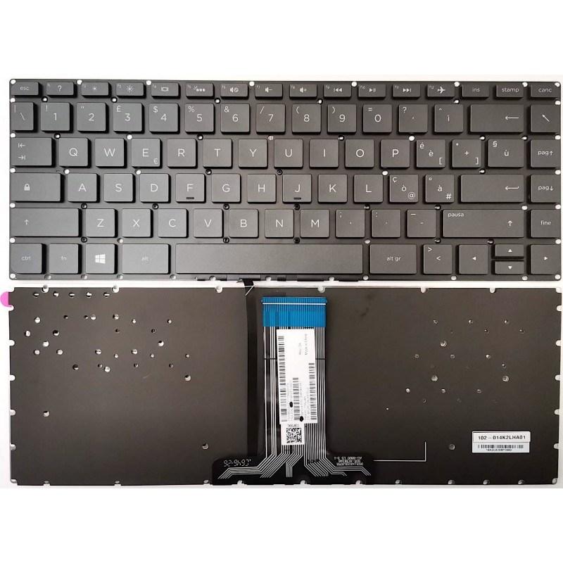 Tastiera italiana compatibile con HP X360 13-U Retroilluminata Tastiera italiana compatibile con HP X360 13-U Retroilluminata
