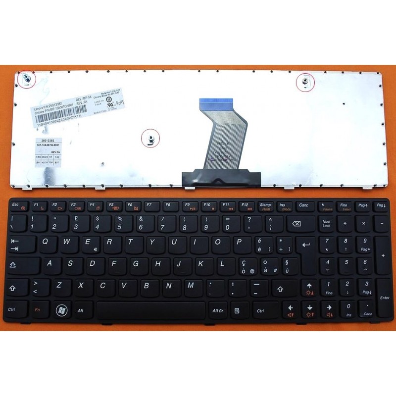 Tastiera italiana compatibile con Lenovo B575 V575 Z575 Tastiera italiana compatibile con Lenovo B575 V575 Z575