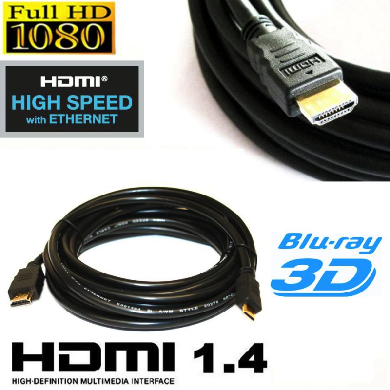 Cavo Hdmi to Hdmi 3 metri 1.4 bV con Teminali Oro Cavo Hdmi to Hdmi 3 metri 1.4 bV con Teminali Oro