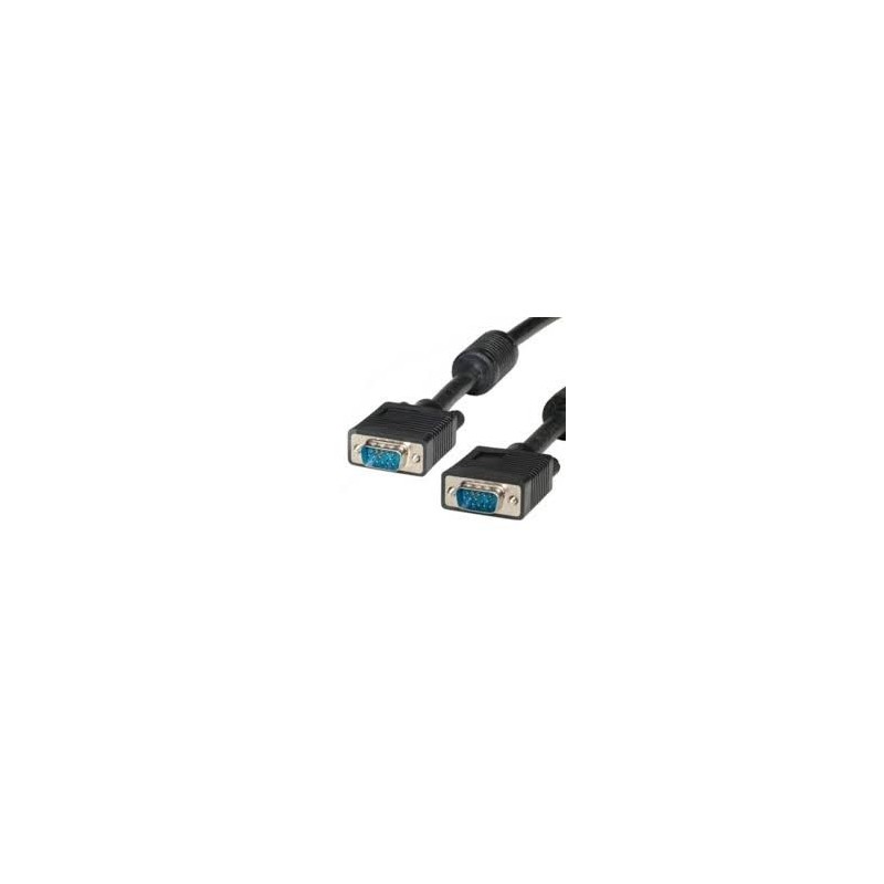 Cavo Vga Maschio / Maschio 10 metri doppia ferrite Cavo Vga Maschio / Maschio 10 metri doppia ferrite