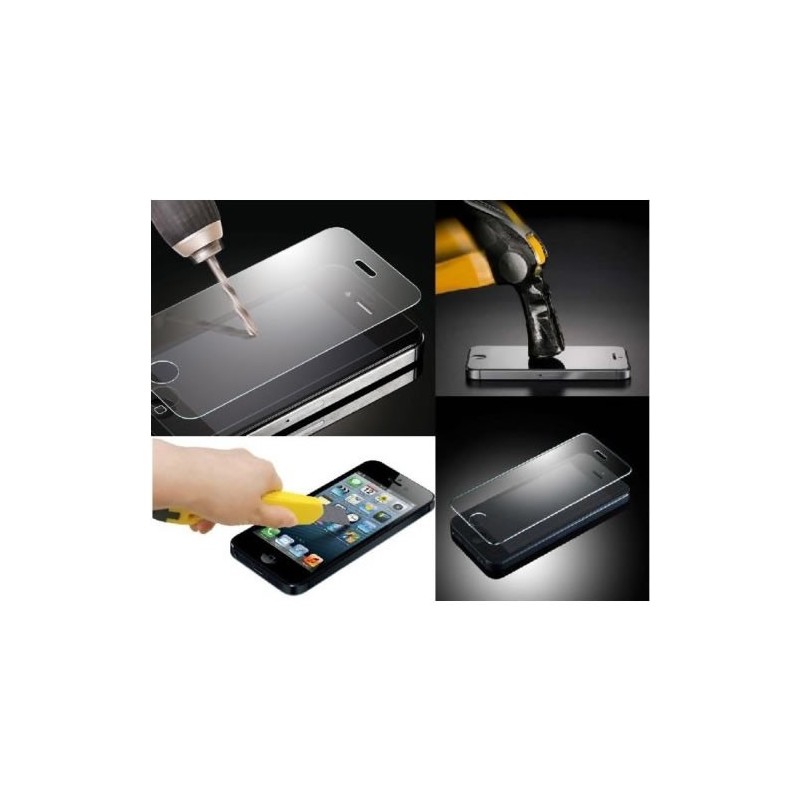 Pellicola in vetro temperato per Apple iPhone 5C + panno Pellicola in vetro temperato per Apple iPhone 5C + panno
