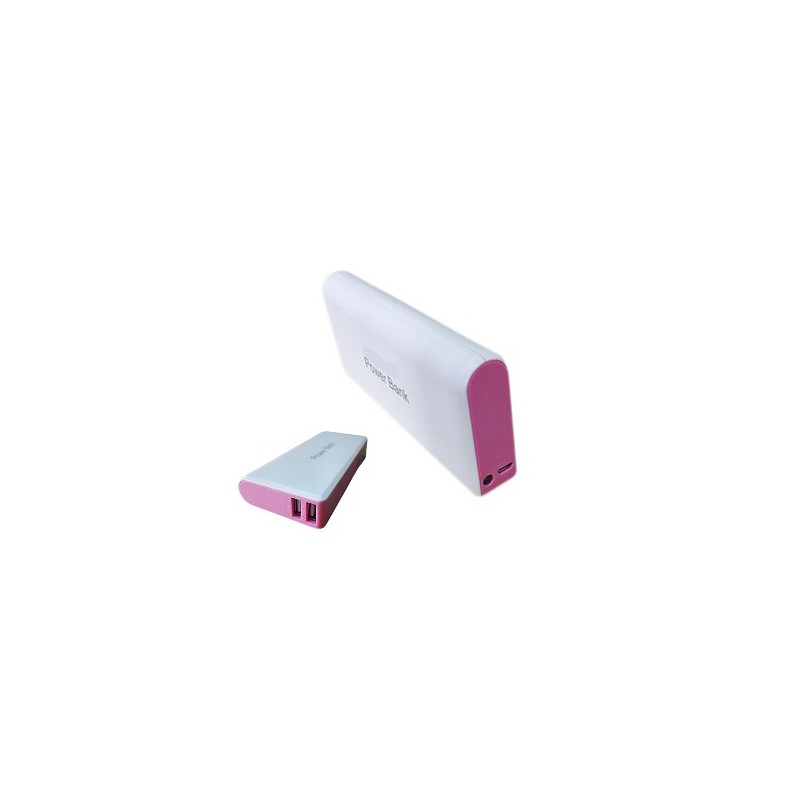Power bank 12000mAh universale per smartphone e tablet rosa Power bank 12000mAh universale per smartphone e tablet rosa