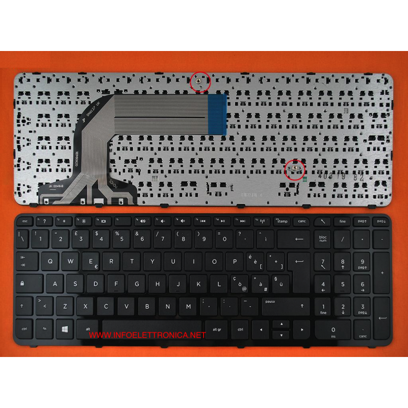 Tastiera italiana compatibile con HP Pavilion 17-E000 serie Tastiera italiana compatibile con HP Pavilion 17-E000 serie
