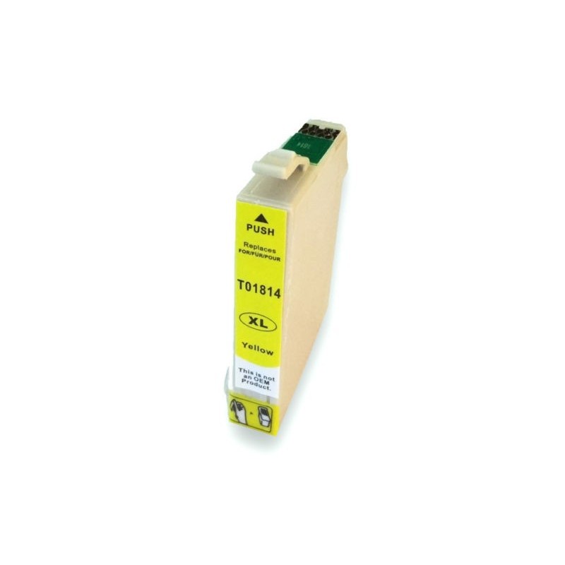Cartuccia Inkjet per Epson T1814 XP-102 XP-202 XP-212 XP-215 XP-312-XP-315 -XP255 XP-402 yellow