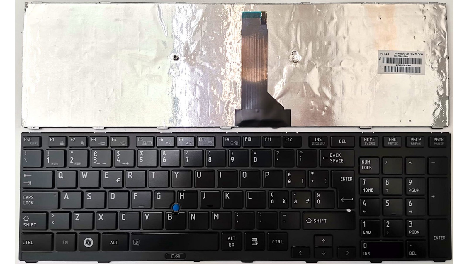 Tastiera Italiana compatibile con Toshiba Satellite Pro R950 Con TRACKPOINT