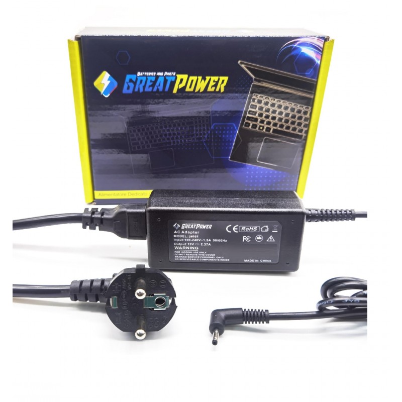 Alimentatore 45W 19V 2.37A Compatibile con ASUS R540S Alimentatore 45W 19V 2.37A Compatibile con ASUS R540S