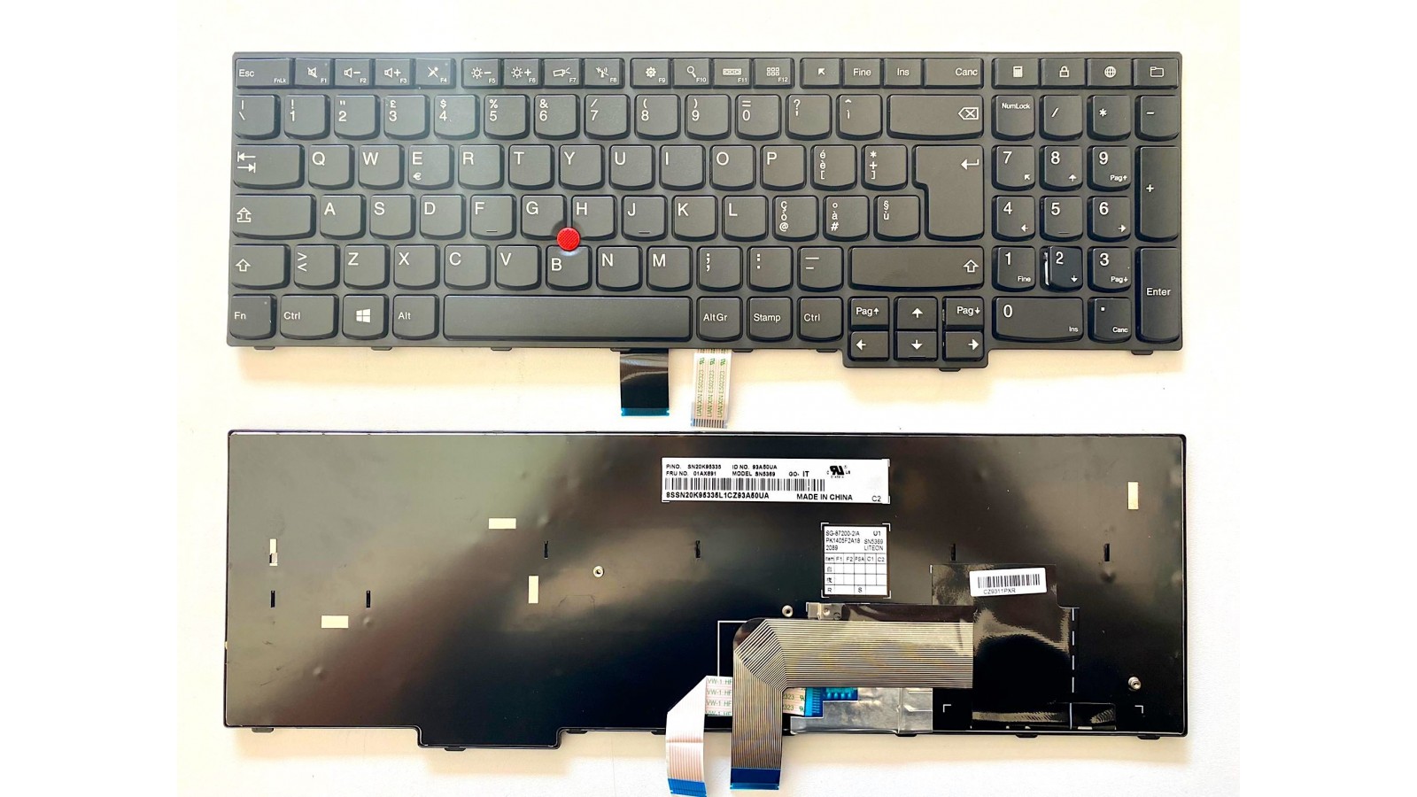 Tastiera italiana compatibile con Lenovo THINKPAD E550 E555 E550C E560 E565 NON RETROILLUMINTA