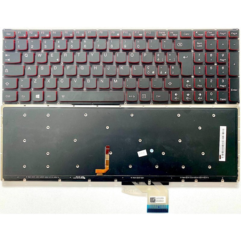 Tastiera italiana compatibile con Lenovo Y50-70 Y50-70A Y50-70AM Y70-70 Retroilluminata Tastiera italiana compatibile con Lenovo Y50-70 Y50-70A Y50-70AM Y70-70 Retroilluminata