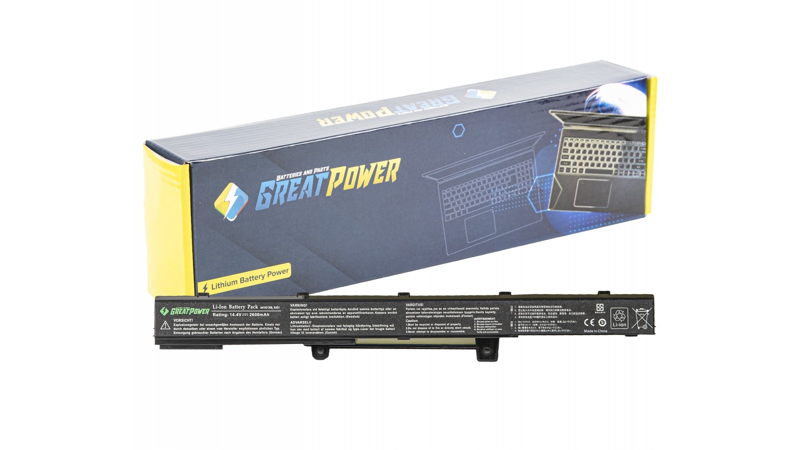 Batteria 2600 mAh compatibile con Asus A551C A551CA D450C D450CA D550C D550CA