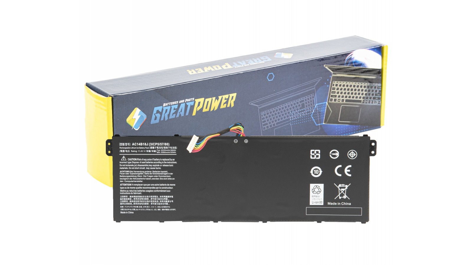 Batteria 3200mAh compatibile con Acer Aspire V3-111 V3-111P  V5-132 V5-132P