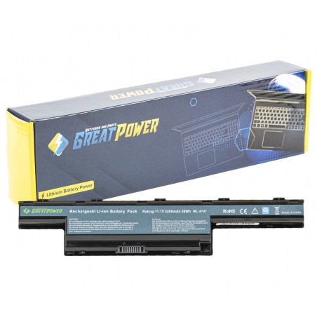 Batteria 5200mAh compatibile con Acer AS10D75 AS10D31 AS10D3E AS10D41 AS10D51 AS10D61 AS10D71 AS10D56 TravelMate 5744 7340 7750