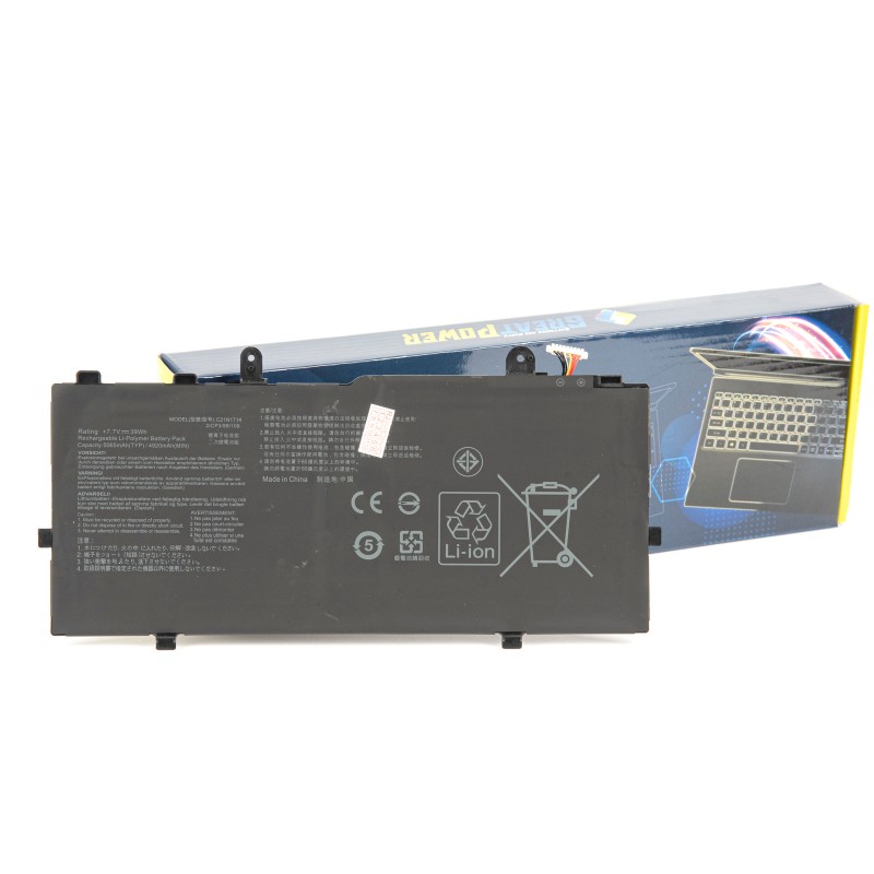 Batteria compatibile con Asus C21N1714 VivoBook FLIP TP401 TP401CA TP401N TP401NA 7,7V 39Wh Batteria compatibile con Asus C21N1714 VivoBook FLIP TP401 TP401CA TP401N TP401NA 7,7V 39Wh