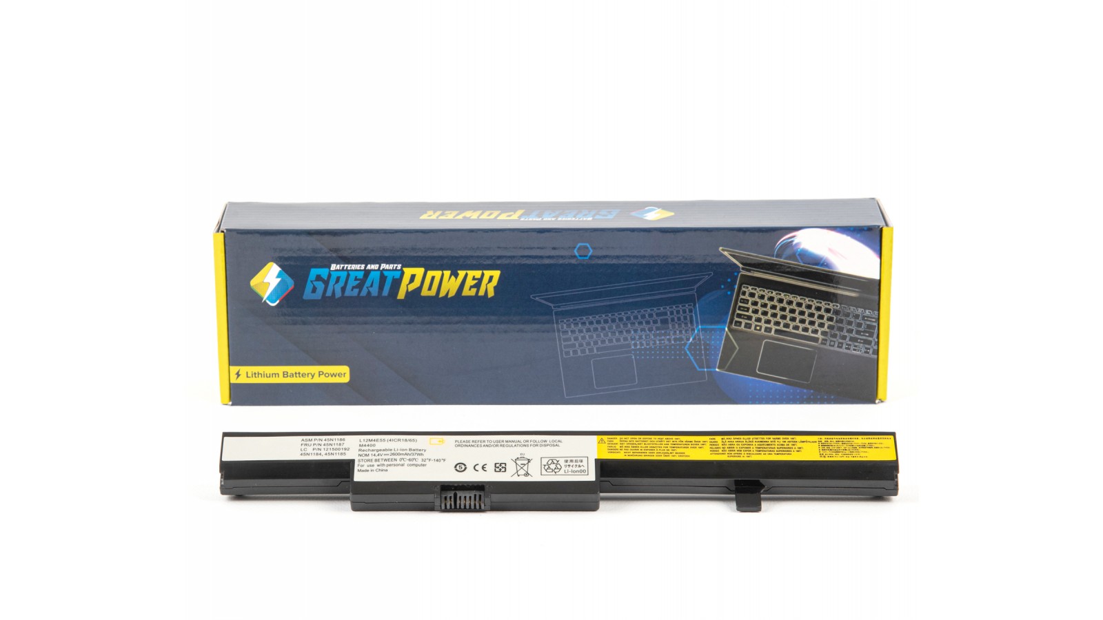 Batteria 2600 mAh compatibile con Lenovo IdeaPad M4400 M4400A M4450 M4450A V4400 V4400A