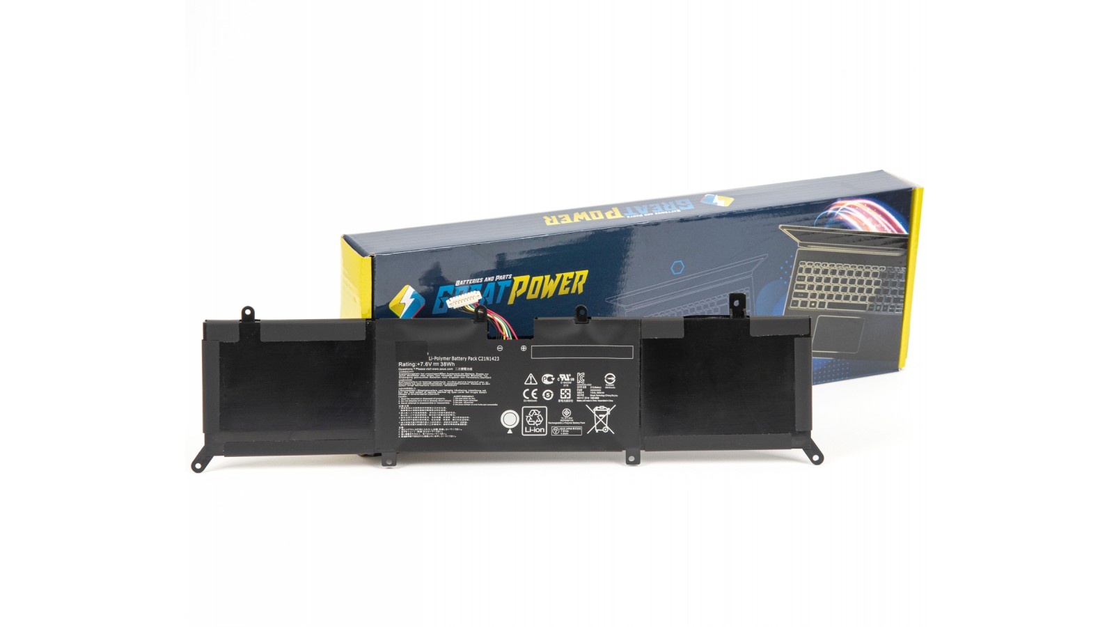 Batteria 38Wh compatibile con ASUS C21N1423 X302L X302LJ X302LA R301LA F302LJ F302U