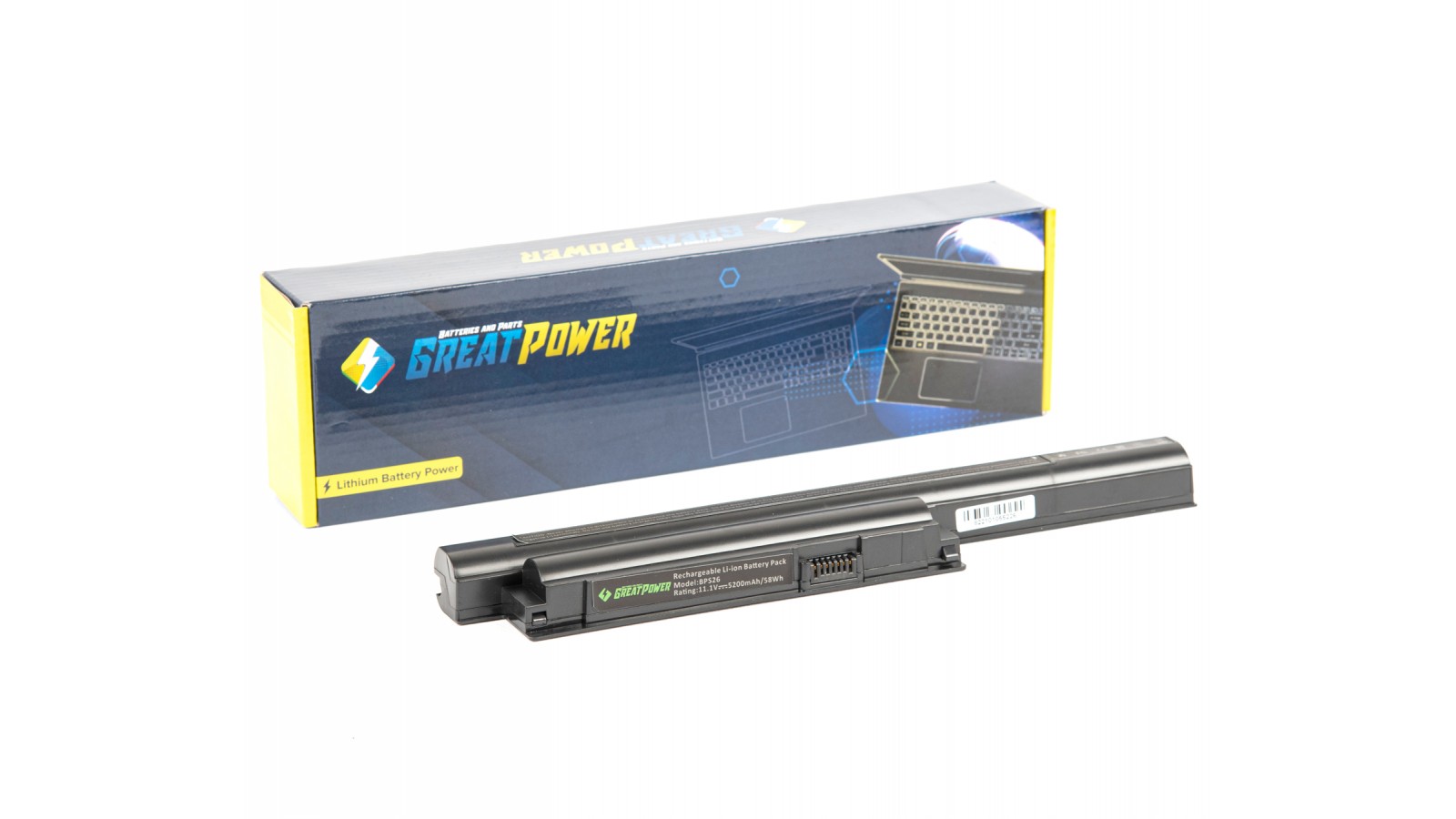 Batteria 5200mAh compatibile con Sony Vaio VGP-BPL26 VGP-BPS26 VGP-BPS26A