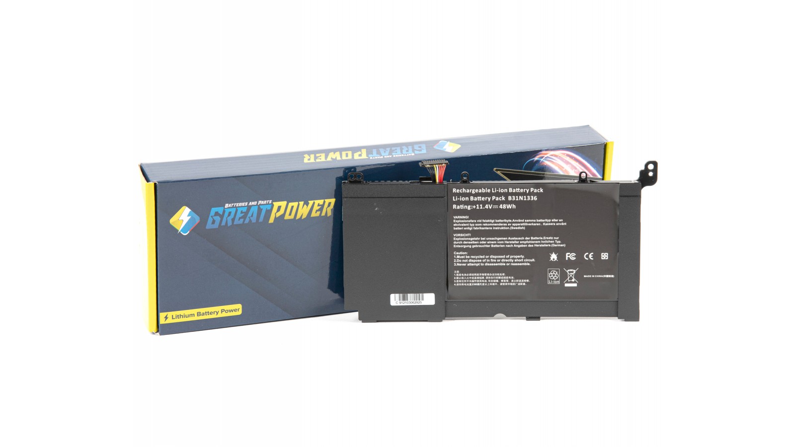 Batteria 11,4V 48Wh per Asus A551 A551L A551LA A551LB A551LN