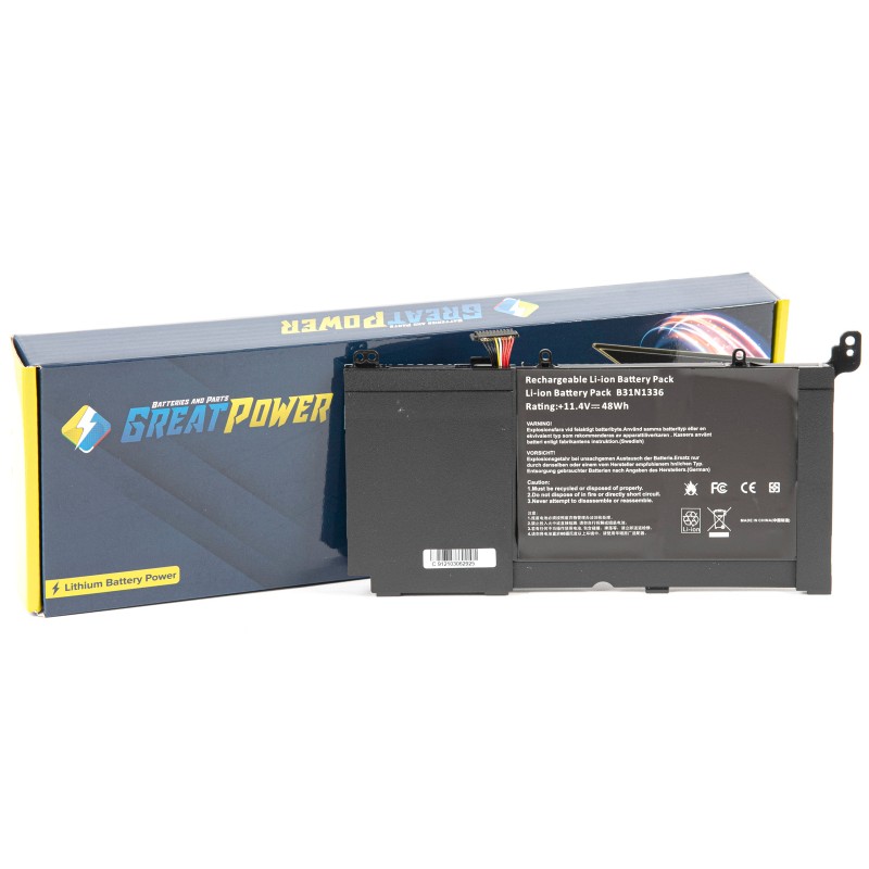 Batteria 11,4V 48Wh per Asus A551 A551L A551LA A551LB A551LN Batteria 11,4V 48Wh per Asus A551 A551L A551LA A551LB A551LN