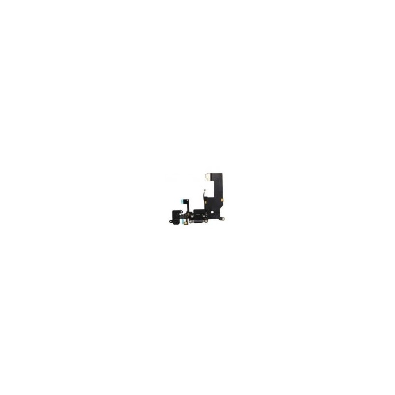 Flat connettore ricarica Apple iPhone 5C completo di microfono antenna jack audio nero Flat connettore ricarica Apple iPhone 5C completo di microfono antenna jack audio nero