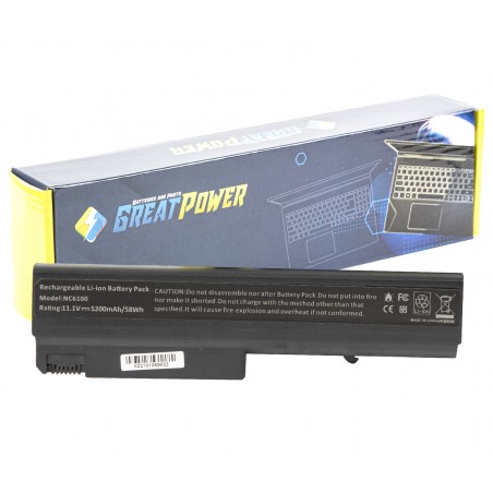 Batteria 5200mAh compatibile con HP Compaq 6510 6515 6710 6715 8910p nc6100 nc6200 nc6300 nc6400 nx6100 nx6140 nx6300