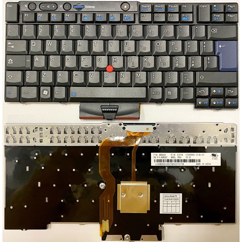 Tastiera italiana per IBM Lenovo ThinkPad T510 T510I T520 W510 W520 X220 X220I X220T Tastiera italiana per IBM Lenovo ThinkPad T510 T510I T520 W510 W520 X220 X220I X220T