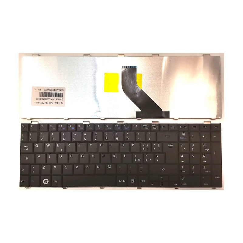 Tastiera Italiana compatibile con Fujitsu Lifebook A512 Tastiera Italiana compatibile con Fujitsu Lifebook A512
