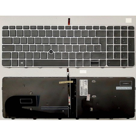Tastiera italiana Retroilluminata per HP Zbook 15U G3 G4 con Trackpad