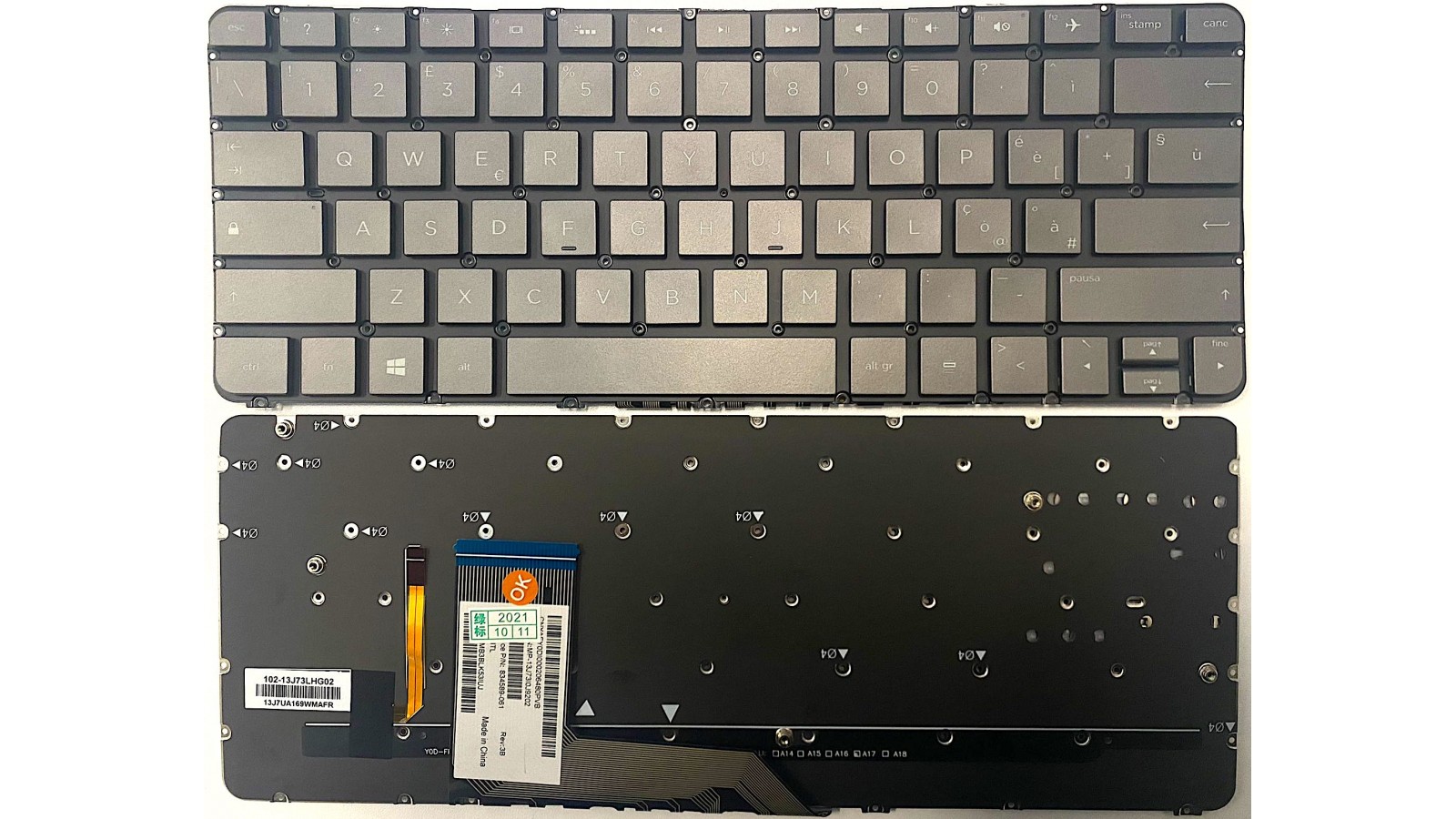 Tastiera italiana RETROIILUMINATA per HP Spectre X360 13-4124NL 13-4110NL