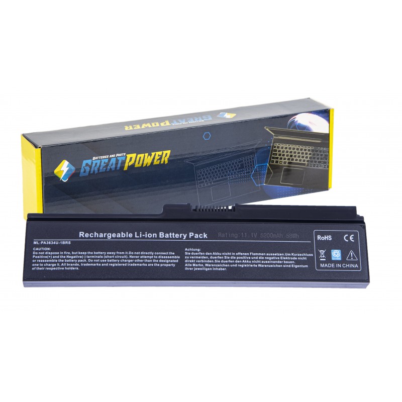 Batteria 5200mAh per Toshiba Satellite L655 L655D L670 L670D Batteria 5200mAh per Toshiba Satellite L655 L655D L670 L670D