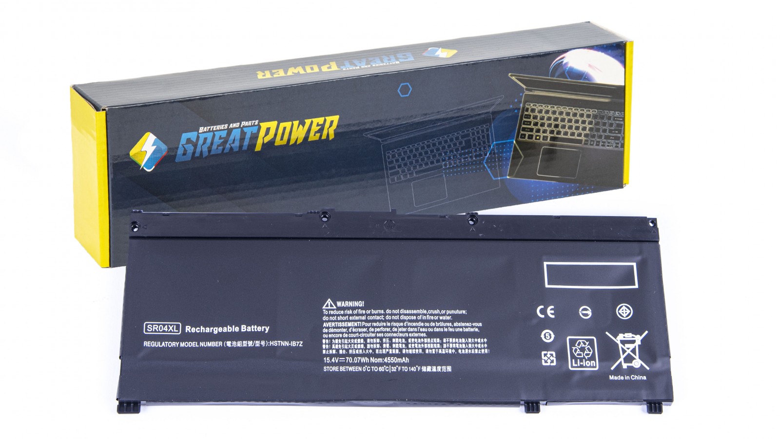 Batteria SR04XL 70.07Wh compatibile con HP HSTNN-DB7W HSTNN-IB7Z HSTNN-IB72