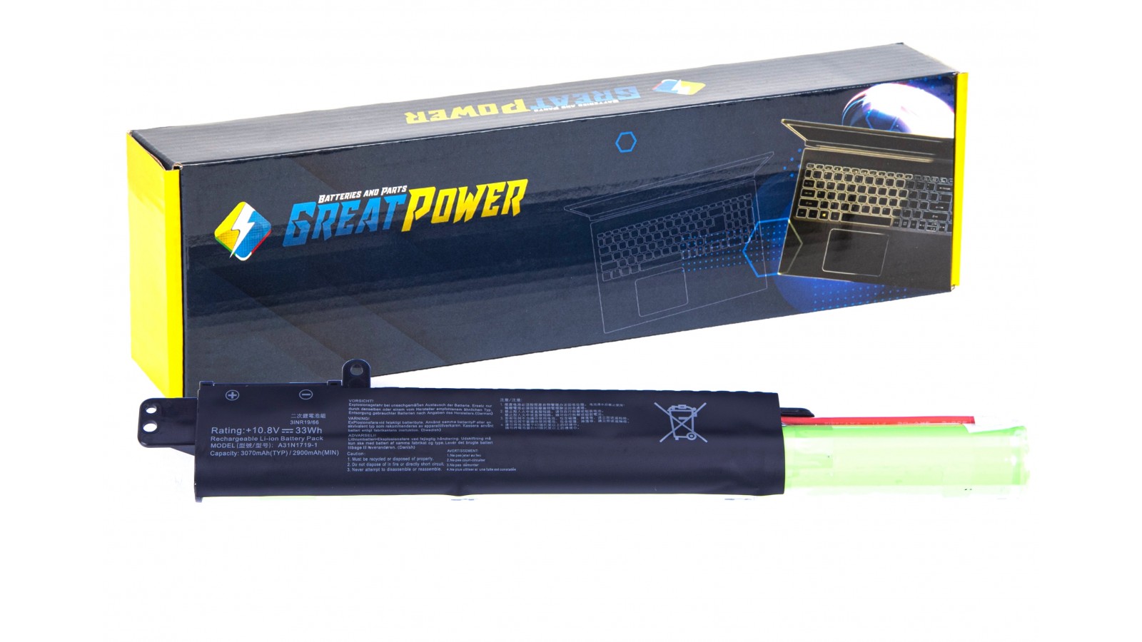 Batteria 3000mAh compatibile con Asus A31N1719 F407UA X407MA X407UF X407UA X407UB
