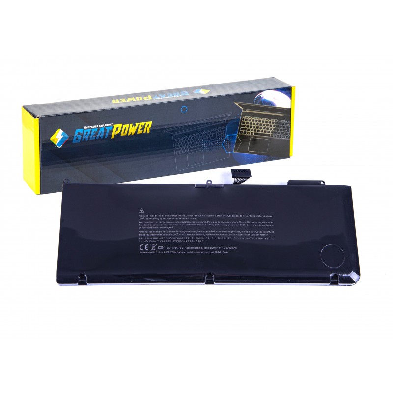 Batteria 5200 mAh compatibile con Apple MacBook Pro 15" A1286 2011 2012 A1382 Unibody 15 "i7 Batteria 5200 mAh compatibile con Apple MacBook Pro 15" A1286 2011 2012 A1382 Unibody 15 "i7