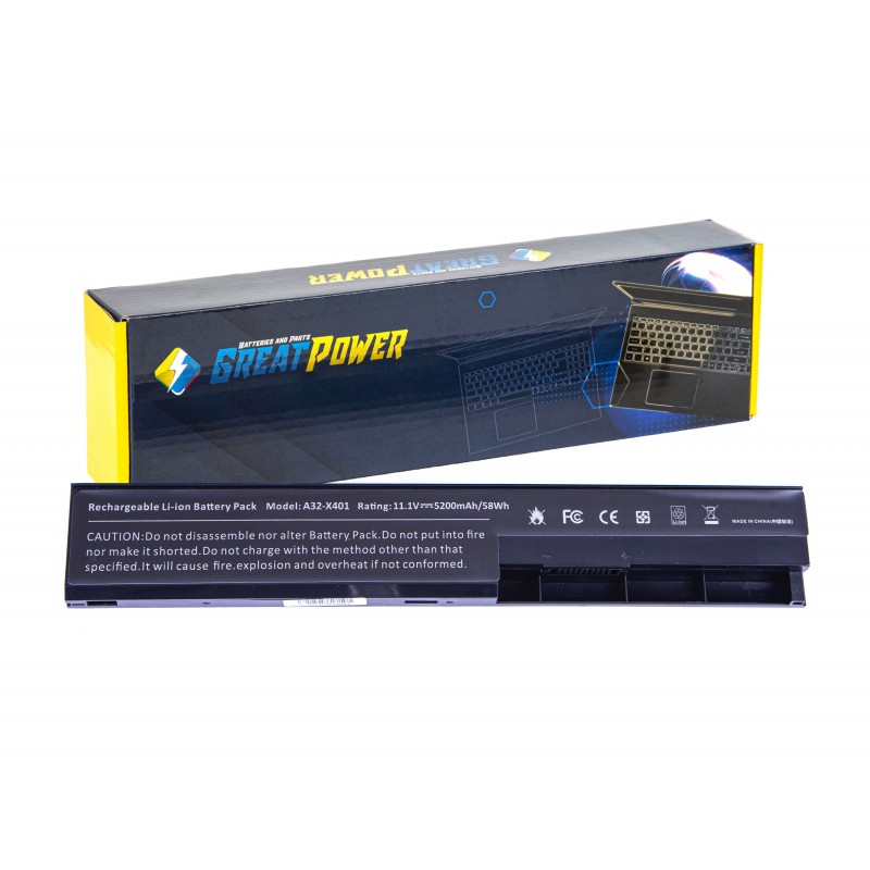 Batteria 5200mAh per Asus A31-X401 A32-X401 A41-X401 A42-X401 Batteria 5200mAh per Asus A31-X401 A32-X401 A41-X401 A42-X401