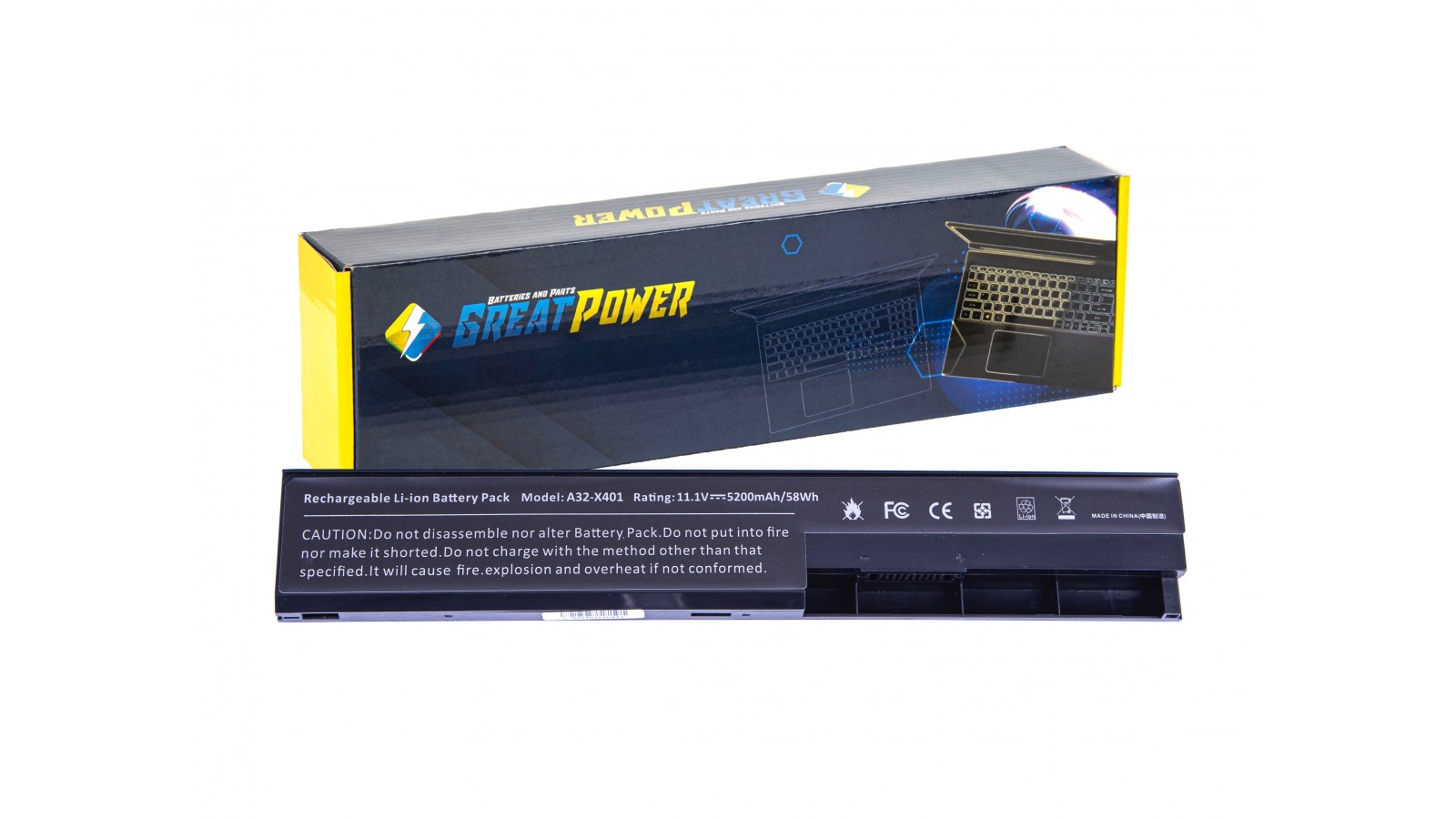 Batteria 5200mAh compatibile con Asus S301A S401 S401A S401U S501 S501A S501U