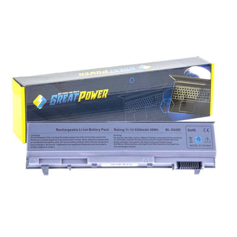 Batteria 5200 mAh per Dell Latitude E6400 E6410 E6500 E6510 Batteria 5200 mAh per Dell Latitude E6400 E6410 E6500 E6510