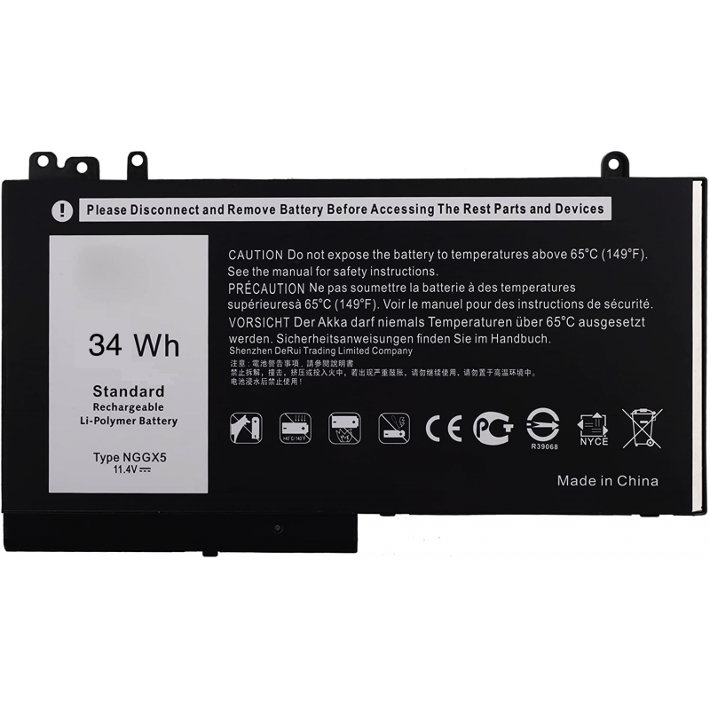 Batteria NGGX5 per Dell Latitude E5270 E5470 M3510 E5570 E5550 JY8D6 954DF 0JY8D6 Batteria NGGX5 per Dell Latitude E5270 E5470 M3510 E5570 E5550 JY8D6 954DF 0JY8D6