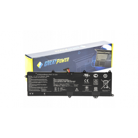 Batteria 5136mAh per ASUS VIVOBOOK C21-X202 S200 S200E X201E X201E X202 X202E