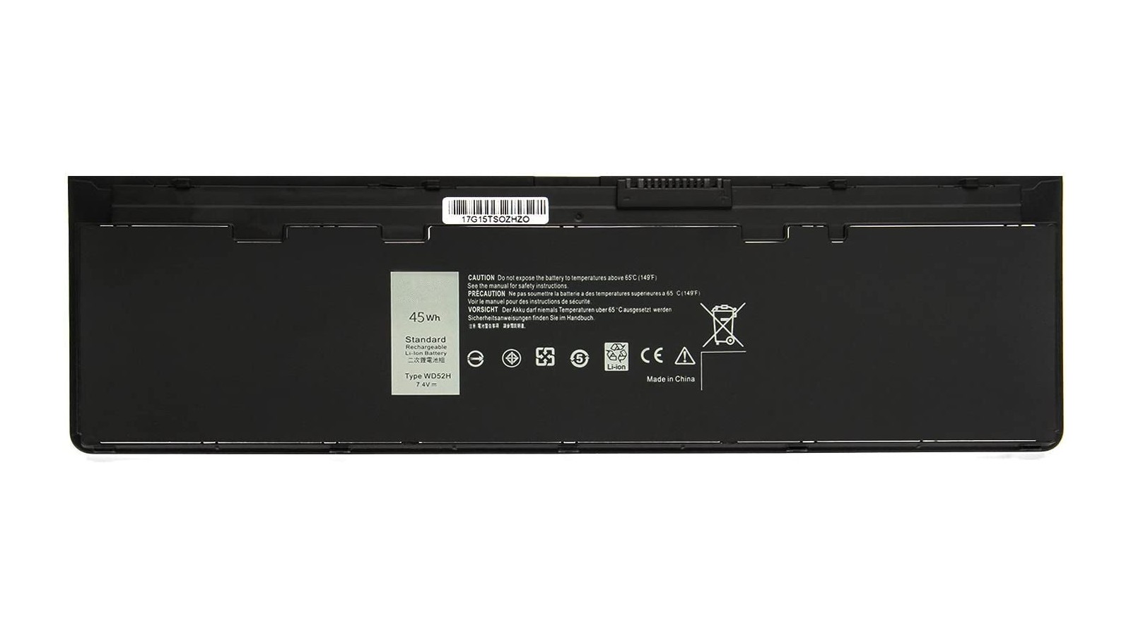 Batteria 7.4V 45Wh 6080mAh WD52H GVD76 KWFFN J31N7 HJ8KP NCVF0 Dell Latitude 12 7000 E7240 E7250 Ultrabook 451