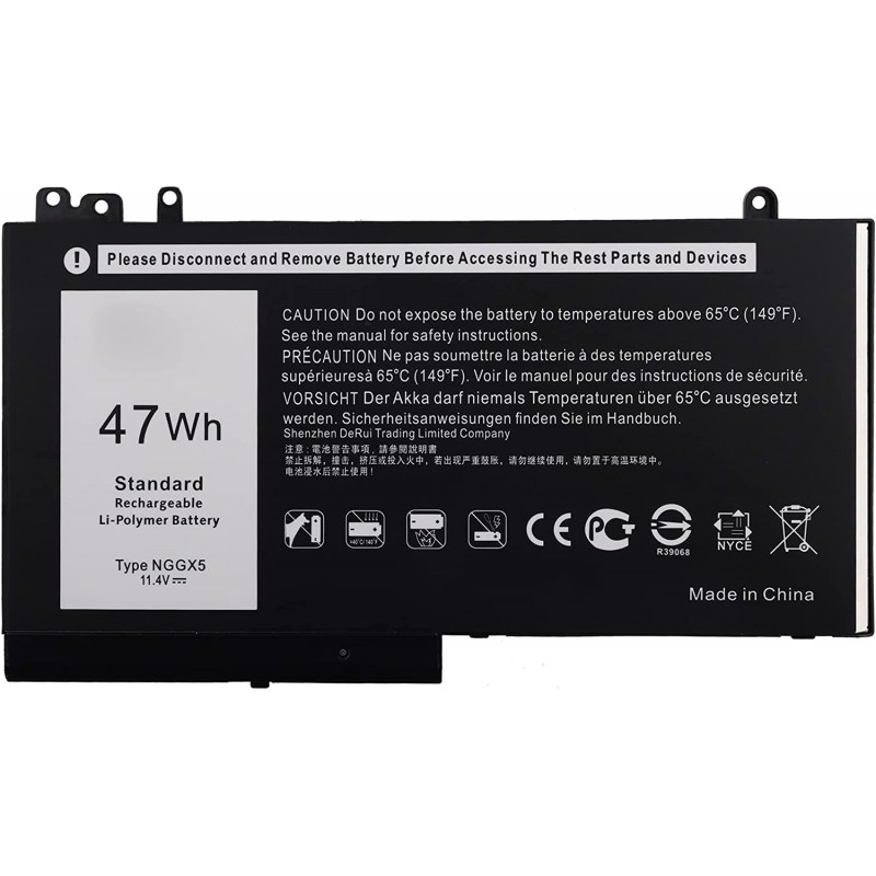 Batteria NGGX5 47WH per Dell Latitude E5270 E5470 M3510 E5570 E5550 JY8D6 954DF 0JY8D6 Batteria NGGX5 47WH per Dell Latitude E5270 E5470 M3510 E5570 E5550 JY8D6 954DF 0JY8D6