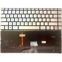 Tastiera italiana per HP Spectre x360 HP 13-AC 13-W 13-AP 13-AE RETROILLUMINATA SILVER